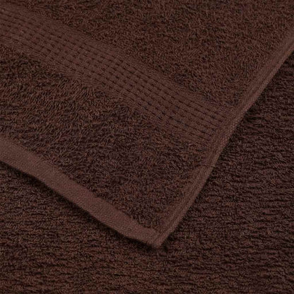 Asciugamani per ospiti FROGN 10 pz Marrone 30x50 cm 360 g/m²