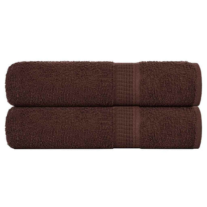 Asciugamani FROGN 2 pz Marrone 50x100 cm 360 g/m²
