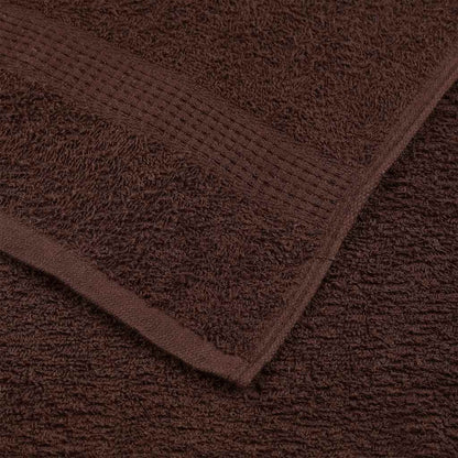 Asciugamani Doccia 4 pz Marrone 70x140 cm 360 g/m² 100% Cotone