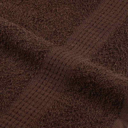 Asciugamani da Bagno 2 pz Marrone 100x150cm 360g/m² 100% Cotone