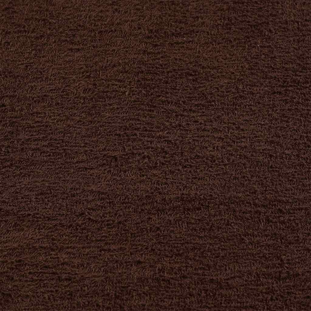 Asciugamani da Bagno 10pz Marrone 100x150cm 360g/m² 100% Cotone