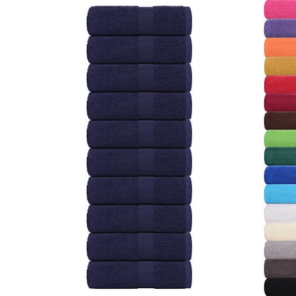 Asciugamani da bagno FROGN 10 pz Blu navy 30x30 cm 360 g/m²