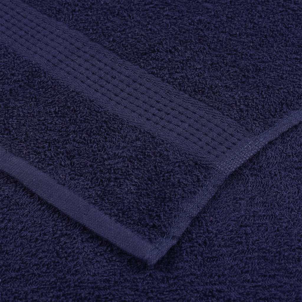 Asciugamani Ospiti 4 pz Blu Marino 30x50cm 360 g/m² 100% Cotone - homemem39