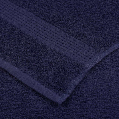 Asciugamani Ospiti 4 pz Blu Marino 30x50cm 360 g/m² 100% Cotone - homemem39