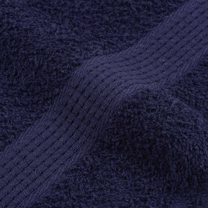 Asciugamani Ospiti 10pz Blu Marino 30x50cm 360 g/m² 100% Cotone