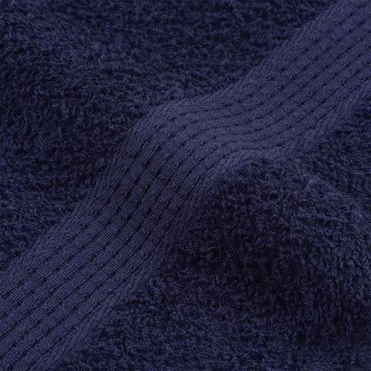 Asciugamani 2 pz Blu Marino 50x100 cm 360 g/m² 100% Cotone