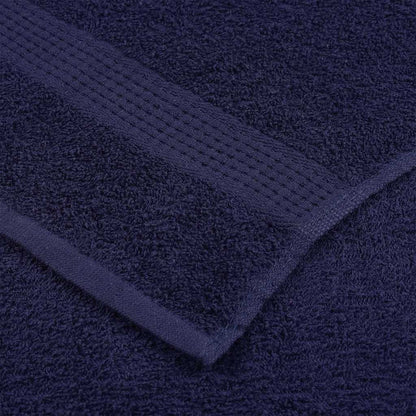 Asciugamani Doccia 2 pz Blu Marino 70x140cm 360g/m² 100% Cotone - homemem39