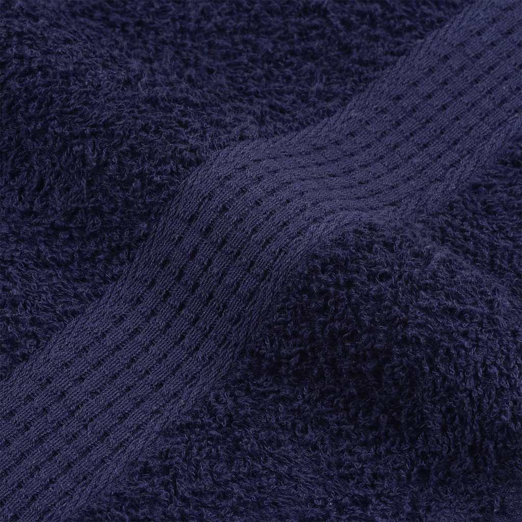 Asciugamani Doccia 2 pz Blu Marino 70x140cm 360g/m² 100% Cotone - homemem39