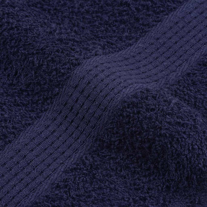 Asciugamani Doccia 2 pz Blu Marino 70x140cm 360g/m² 100% Cotone - homemem39