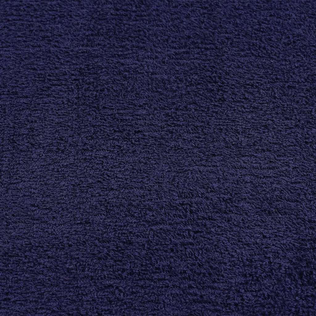 Asciugamani Doccia 10pz Blu Marino 70x140cm 360g/m² 100% Cotone