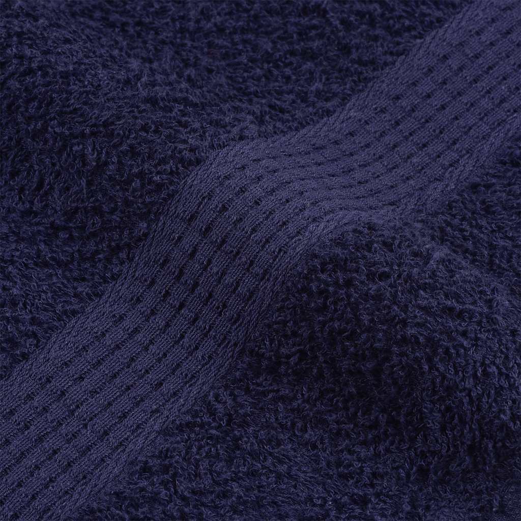 Asciugamani 2 pz Blu Marino 100x200 cm 360 g/m² 100% Cotone