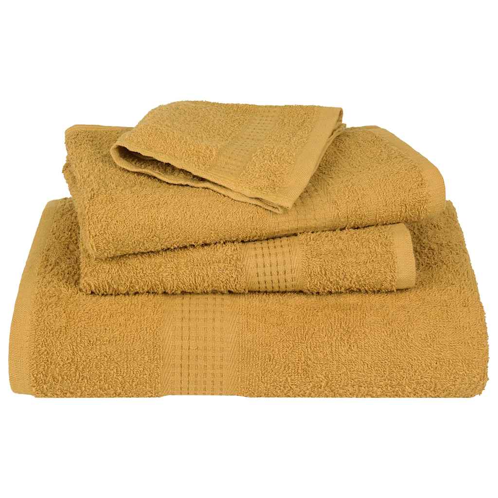 Asciugamani per Sapone 2 pz Oro 30x30 cm 360 g/m² 100% Cotone - homemem39