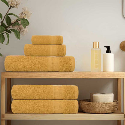 Asciugamani da bagno 10 pz FROGN Oro 30x30 cm 100% Cotone - homemem39