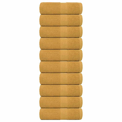 Asciugamani Ospiti 10 pz Oro 30x50 cm 360 g/m² 100% Cotone - homemem39