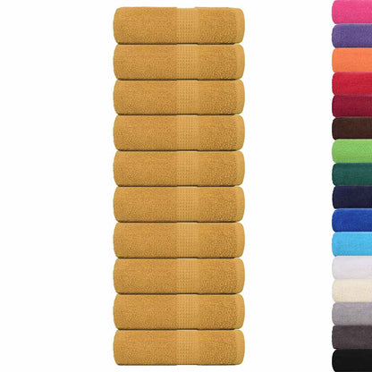 Asciugamani Ospiti 10 pz Oro 30x50 cm 360 g/m² 100% Cotone - homemem39