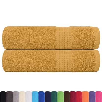 Asciugamani FROGN 2 pz Oro 50x100 cm 360 g/m²