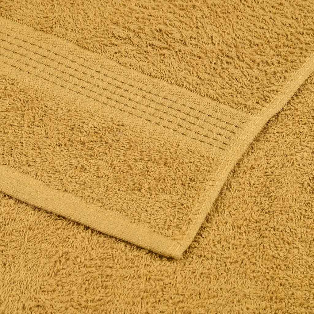 Asciugamani da Bagno 2 pz Oro 100x150 cm 360 g/m² 100% Cotone - homemem39