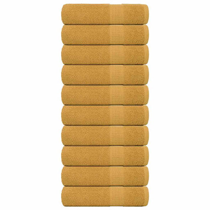 Asciugamani da Bagno 10 pz Oro 100x150cm 360 g/m² 100% Cotone - homemem39