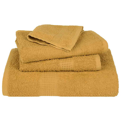 Asciugamani da Bagno 10 pz Oro 100x150cm 360 g/m² 100% Cotone - homemem39