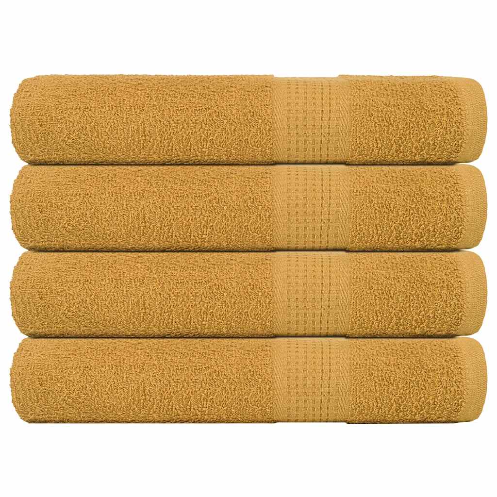 Asciugamani 4 pz Oro 100x200 cm 360 g/m² 100% Cotone - homemem39