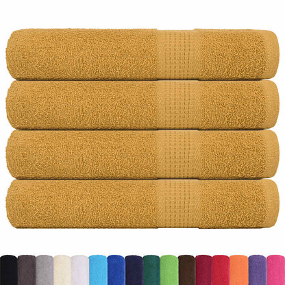 Asciugamani FROGN 4 pz Oro 100x200 cm 360 g/m²