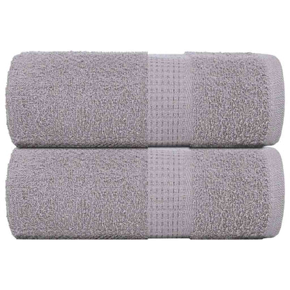 Asciugamani per Sapone 2 pz Grigio 30x30cm 360 g/m² 100% Cotone - homemem39