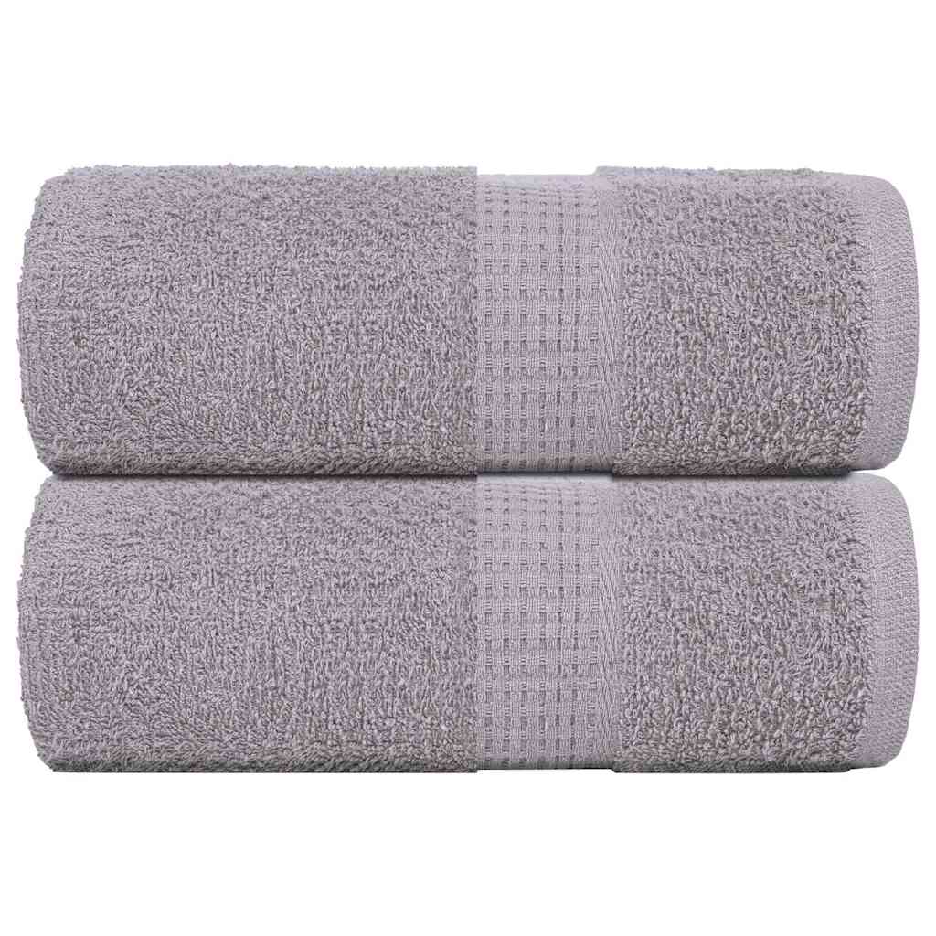 Asciugamani Ospiti 2 pz Grigio 30x50 cm 360 g/m² 100% Cotone - homemem39