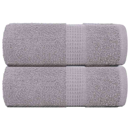 Asciugamani Ospiti 2 pz Grigio 30x50 cm 360 g/m² 100% Cotone - homemem39