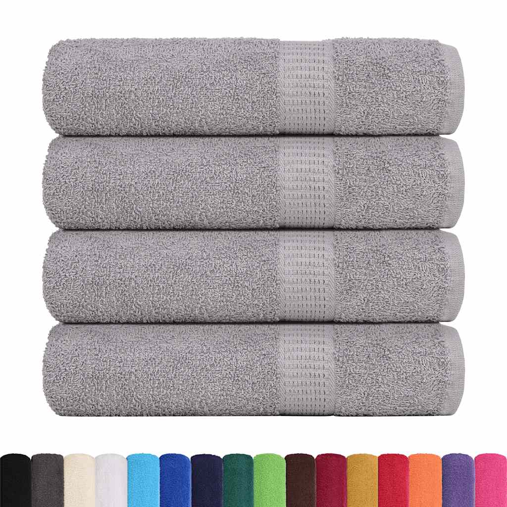 Asciugamani FROGN 4 pz Grigio 50x100 cm 360 g/m²