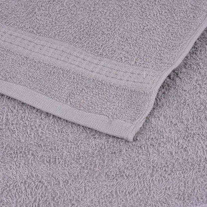 Asciugamani 10 pz Grigio 50x100 cm 360 g/m² 100% Cotone - homemem39