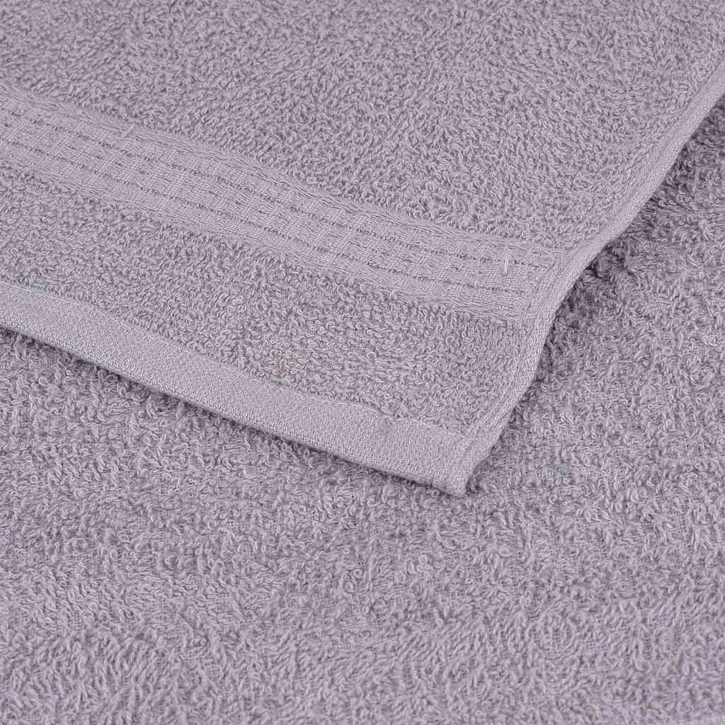 Asciugamani Doccia 2 pz Grigio 70x140 cm 360 g/m² 100% Cotone - homemem39