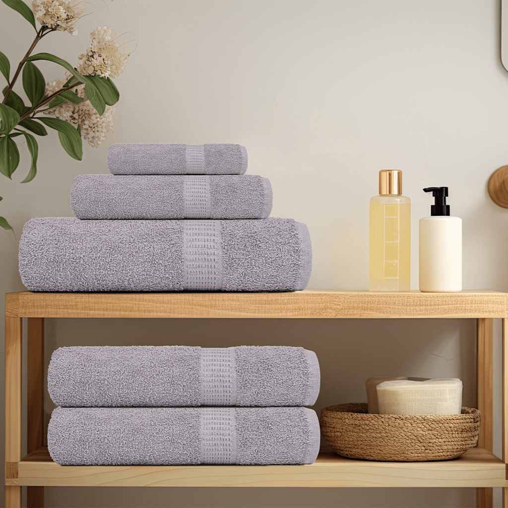 Asciugamani da Bagno 10pz Grigio 100x150cm 360 g/m² 100% Cotone - homemem39