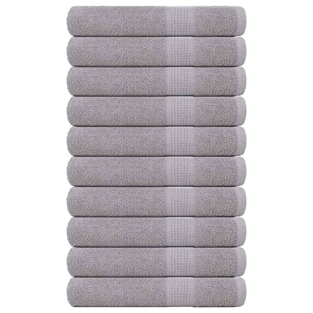 Asciugamani FROGN 10 pz Grigio 100x200 cm 360 g/m²