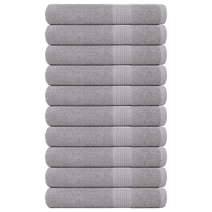 Asciugamani FROGN 10 pz Grigio 100x200 cm 360 g/m²