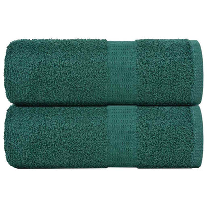 Asciugamani per Sapone 2 pz Verde 30x30cm 360g/m² 100% Cotone