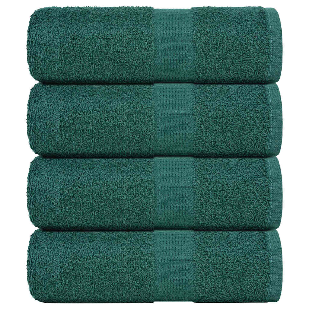 Asciugamani per Sapone 4 pz Verde 30x30cm 360g/m² 100% Cotone - homemem39