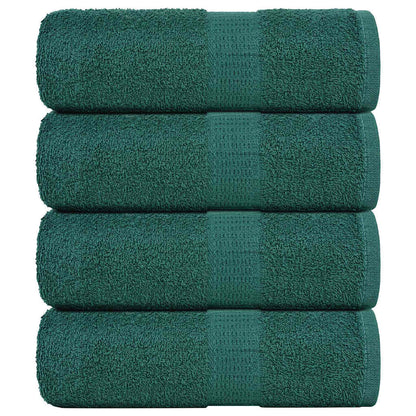 Asciugamani per Sapone 4 pz Verde 30x30cm 360g/m² 100% Cotone - homemem39