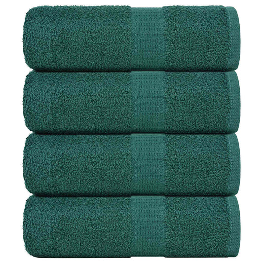 Asciugamani per Sapone 4 pz Verde 30x30cm 360g/m² 100% Cotone