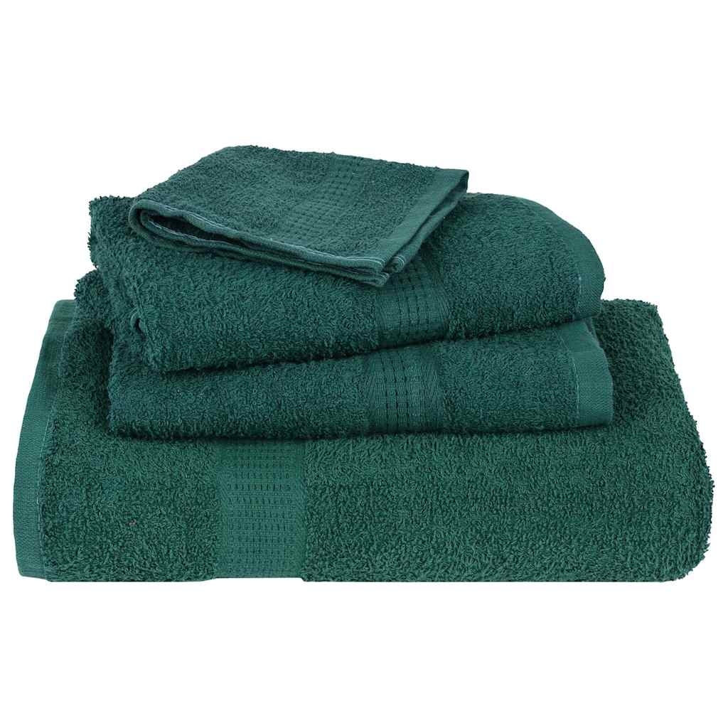 Asciugamani Ospiti 2 pz Verde 30x50 cm 360 g/m² 100% Cotone