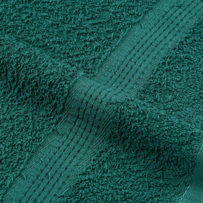 Asciugamani Ospiti 10 pz Verde 30x50 cm 360 g/m² 100% Cotone