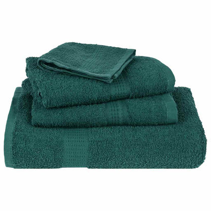 Asciugamani Doccia 4 pz Verde 70x140 cm 360 g/m² 100% Cotone