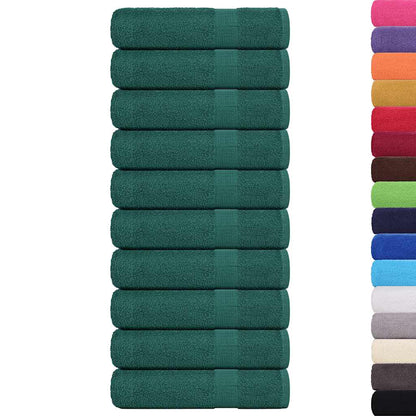 Asciugamani Doccia 10 pz Verde 70x140 cm 360 g/m² 100% Cotone - homemem39