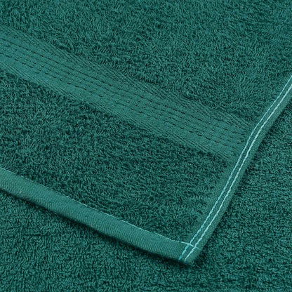 Asciugamani da Bagno 10 pz Verde 100x150cm 360 g/m² 100% Cotone