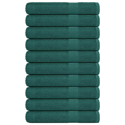 Asciugamani per Sauna 10 pz Verde 80x200cm 360 g/m² 100% Cotone - homemem39