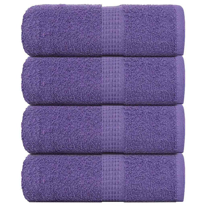 Asciugamani per Sapone 4 pz Viola 30x30cm 360g/m² 100% Cotone