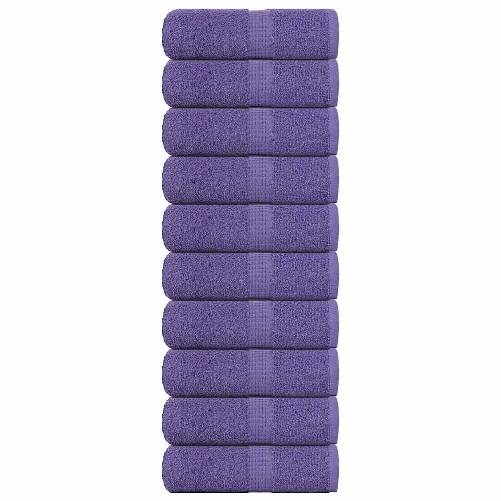 Asciugamani per Sapone 10 pz Viola 30x30cm 360g/m² 100% Cotone - homemem39