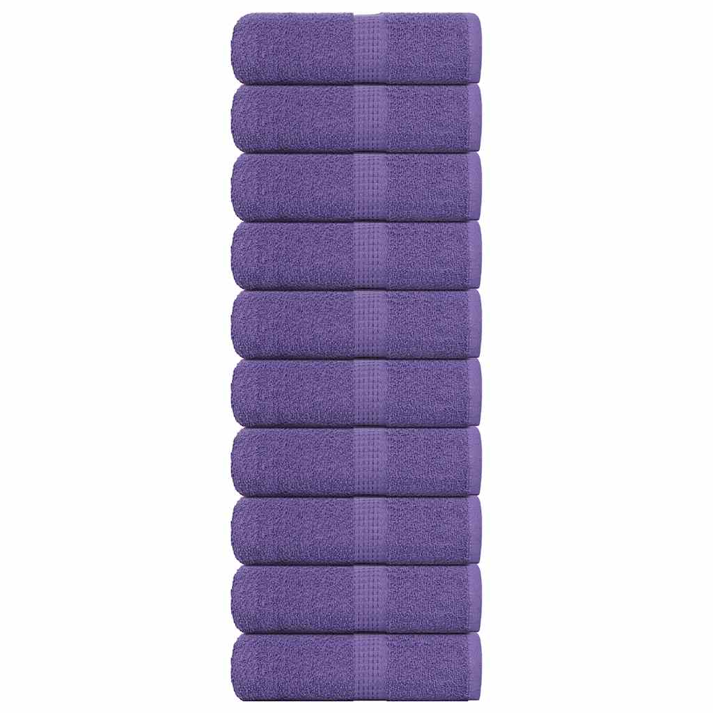 Asciugamani Ospiti 10 pz Viola 30x50 cm 360 g/m² 100% Cotone - homemem39