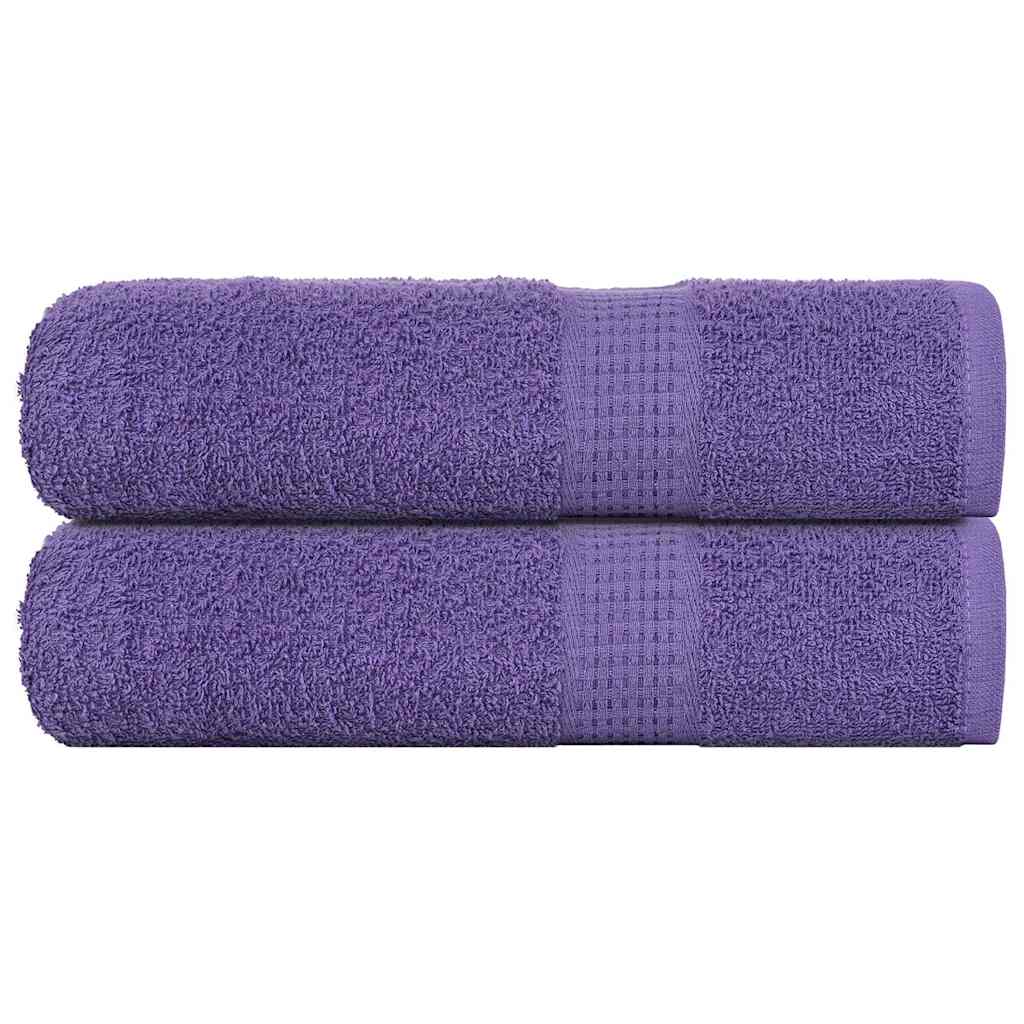 Asciugamani 2 pz Viola 50x100 cm 360 g/m² 100% Cotone - homemem39