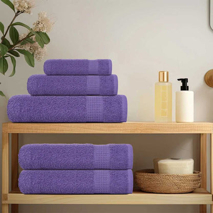 Asciugamani FROGN 10 pz Viola 50x100 cm 360 g/m²