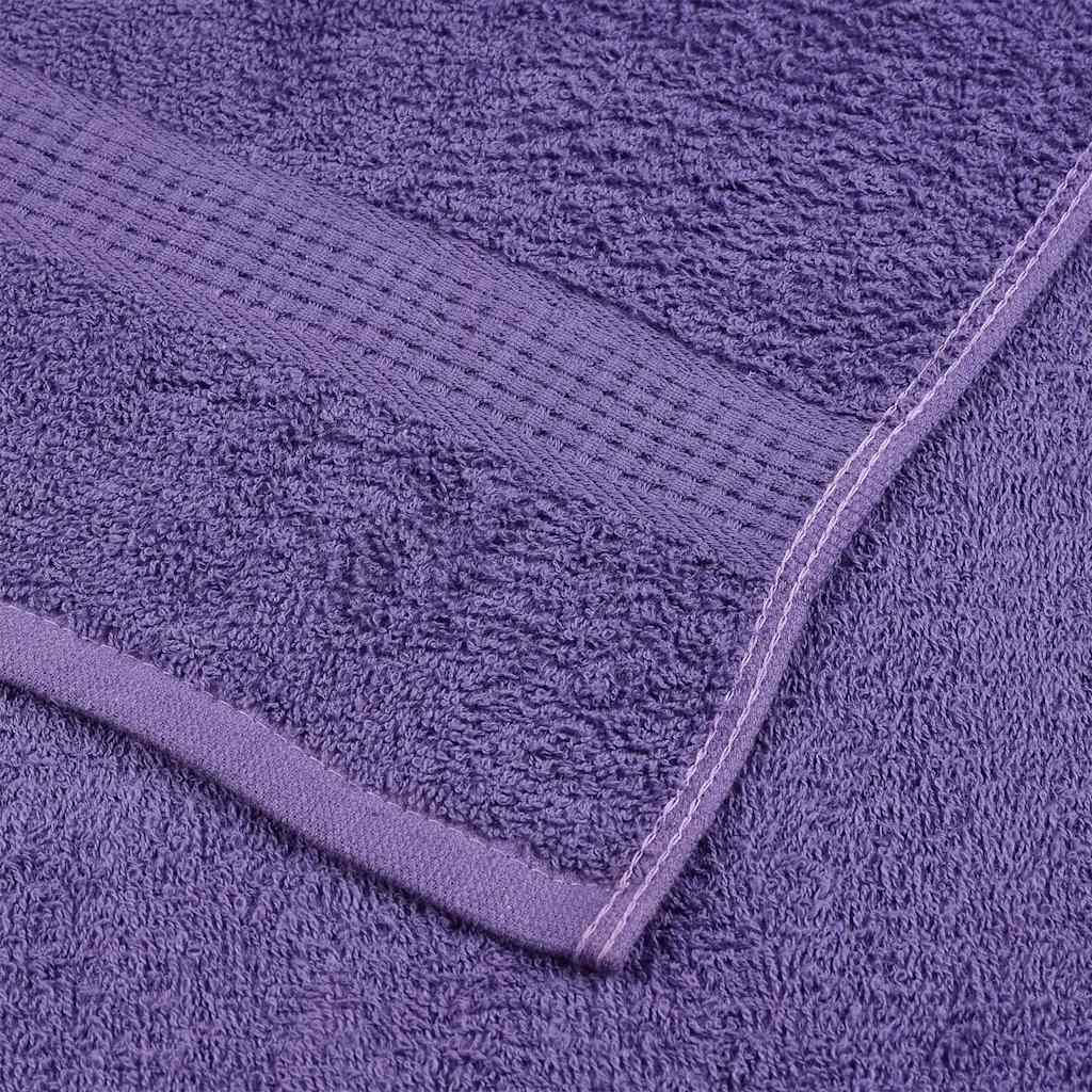 Asciugamani Doccia 2 pz Viola 70x140 cm 360 g/m² 100% Cotone